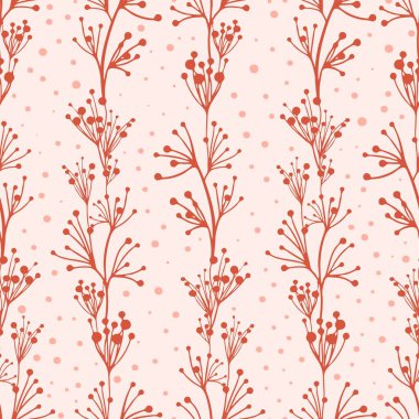 Kusursuz desen. Soyut yapraklar. Çizgi sanatı, karalamalar. Kumaş, kağıt, ambalaj tasarımı için arkaplan.