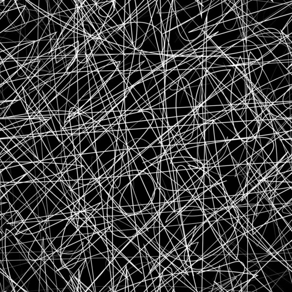 Abstract doodle texture. Seamless graphic pattern. Isolated black and white texture. Seamless background for craft, collage, prints.