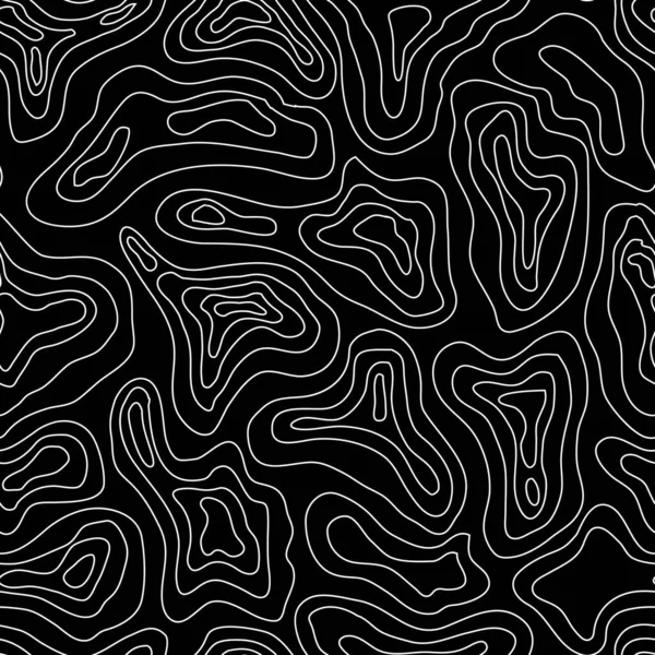 Fale Abstrakcyjne Tekstury Płynny Wzór Graficzny Izolowana Czarno Biała Faktura — Wektor stockowy