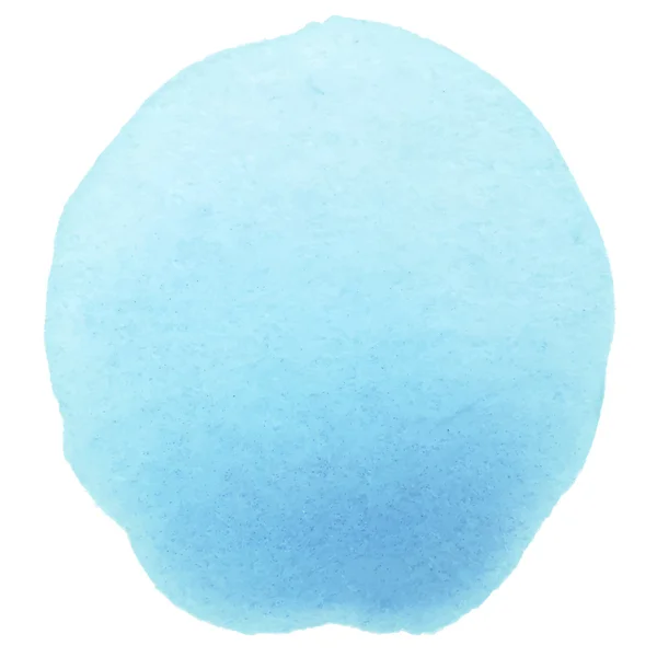 Vector handgeschilderde blauwe aquarel vlek — Stockvector