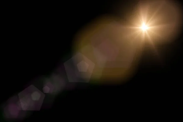 Překryvné Světlice Objektivu Blesky — Stock fotografie