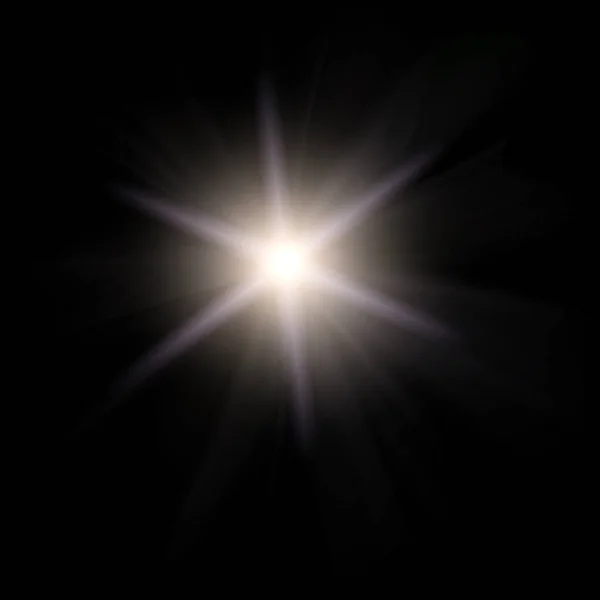 Ein Overlay Objektiv Flackert Mit Blitzlicht — Stockfoto