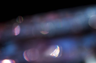 bir Bokeh ışıltısı yansımaları yansıtır