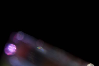 bir Bokeh ışıltısı yansımaları yansıtır