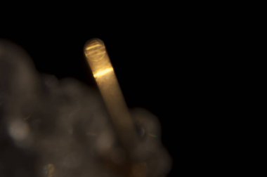 bir Bokeh ışıltısı yansımaları yansıtır