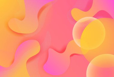 Çemberli soyut renk eğimli arkaplan.