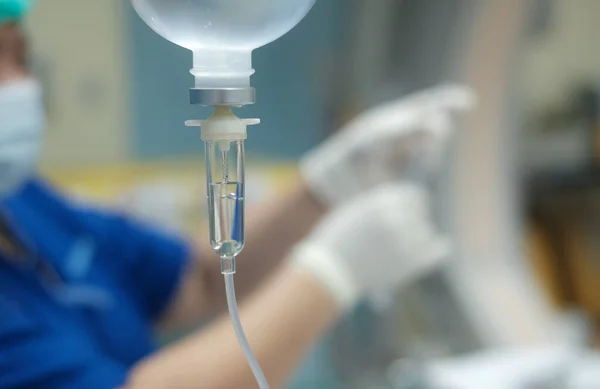 Instellen Vitamine Vloeistof Intraveneuze Druppel Zoutoplossing Druppel Ziekenhuiskamer Medisch Concept — Stockfoto