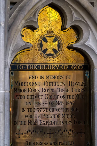 WINCHESTER, HAMPSHIRE/UK - MARCH 6 : Commemorative Plaque in Win — 스톡 사진