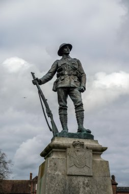 Winchester, Hampshire/Uk - 6 Mart: Hatıra Heykel