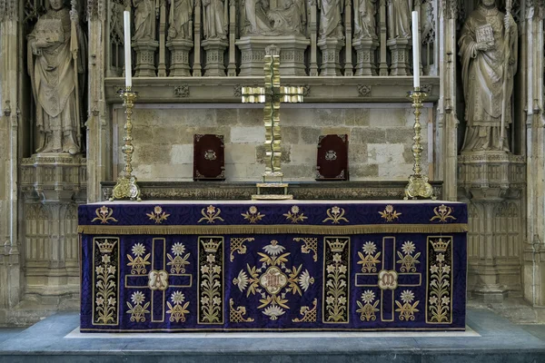 Winchester, Hampshire/Uk - 6 Mart: Winchester Cathedr yılında Altar — Stok fotoğraf