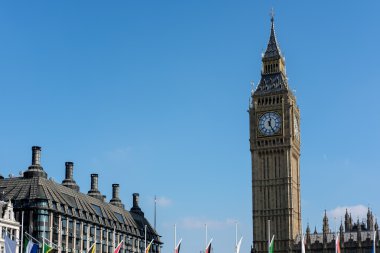 Londra - 13 Mart: Big Ben Londra görünümü 13 Mar 2016 '