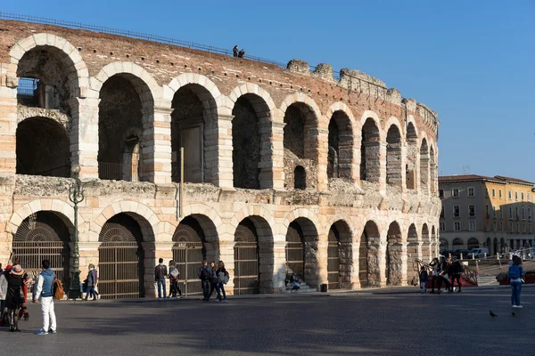 VERONA, ITALIA - 24 DE MARZO: Vista de la Arena en Verona Italia en — Foto de Stock