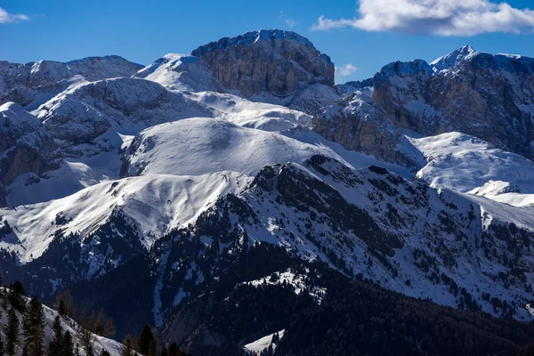 Vista de los Dolomitas desde el Paso Pordoi — Foto de Stock