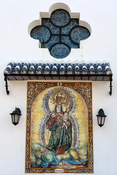 Fuengirola, Andalusië/Spanje - 24 mei: Religieuze schilderij outsid — Stockfoto