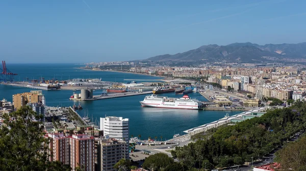 MALAGA, ANDALUCIA / SPAGNA - 25 MAGGIO: Veduta dell'Area Portuale di M — Foto Stock