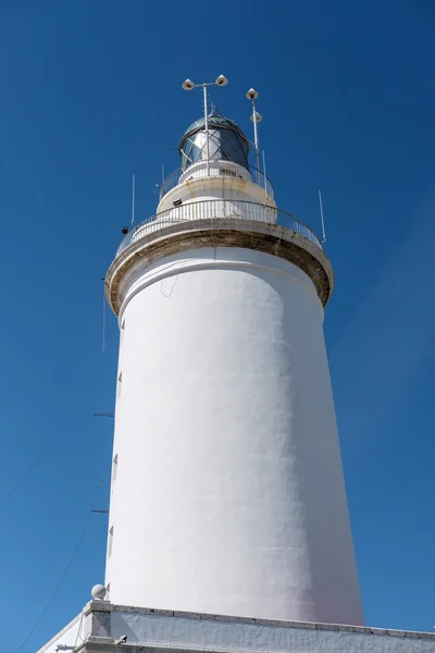 MALAGA, ANDALUCIA / SPAIN - MAY 25: View of the Lighthouse in Mal — стоковое фото