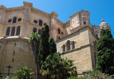 Malaga, Endülüs/İspanya - 25 Mayıs : Cathedra'nın Dış Görünümü