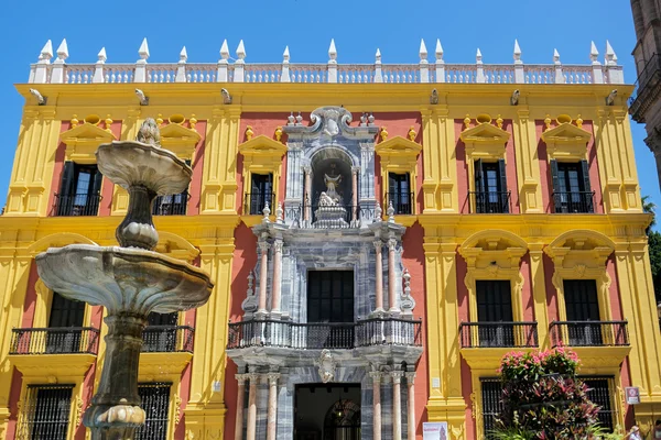 MALAGA, ANDALUCIA/SPAIN - MAY 25 : Baroque Bishop's Palace desig — Stock Photo, Image