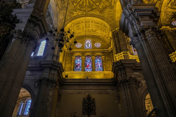 MALAGA, ANDALUCIA / SPAIN - MAY 25: Interior View of the Cathedra — стоковое фото