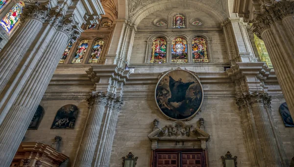 Malaga, Endülüs/İspanya - 25 Mayıs : Cathedra'nın İç Görünümü — Stok fotoğraf