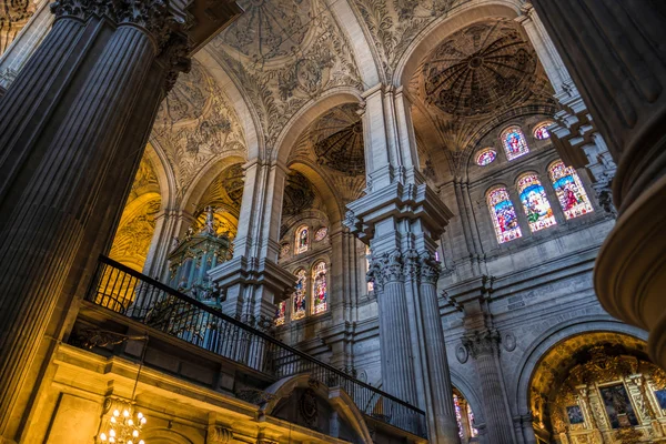 Malaga, andalúziai/Spanyolország-május 25.: cathedra belső nézete — Stock Fotó