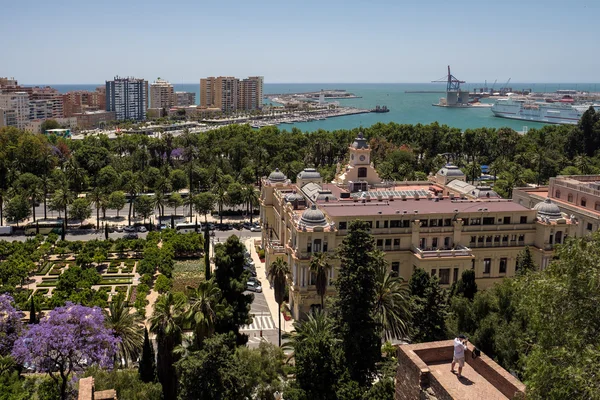 MALAGA, ANDALUCIA / ESPANHA - MAIO 25: Vista do Forte de Alcazaba a — Fotografia de Stock