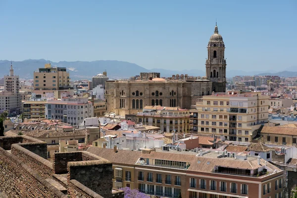 MALAGA, ANDALUCIA / SPAIN - MAY 25: View from the Alcazaba Fort a — стоковое фото