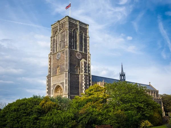 索思沃尔德、 萨福克和英国-6 月 11 日 ︰ 圣埃德蒙的教会在视图 — 图库照片