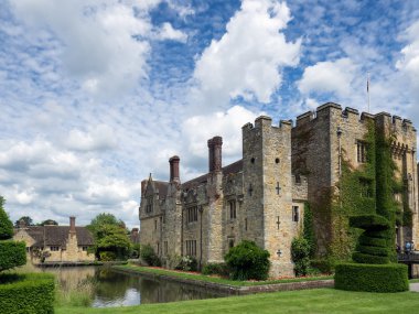 Hever, Kent/Uk - Haziran 28: Hever Kalesi Hever kent görünümünü