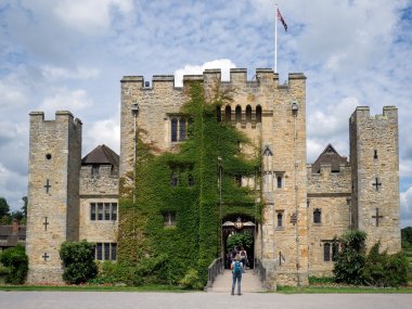 Hever, Kent/Uk - Haziran 28: Hever Kalesi Hever kent görünümünü