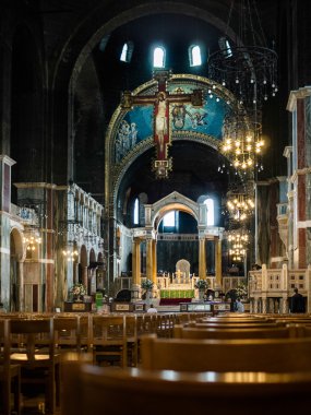 Londra/İngiltere - 15 Ağustos : Westminster Katedrali i iç görünümü
