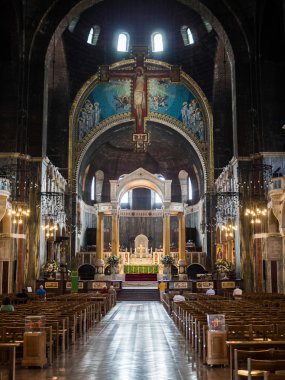 Londra/İngiltere - 15 Ağustos : Westminster Katedrali i iç görünümü