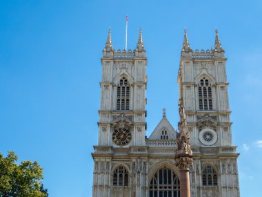 Londra/İngiltere'de - 15 Ağustos: Westminster Abbe dış görünümü