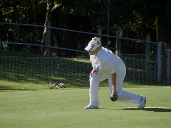 Isle of Thorns, Sussex/UK-september 11: Lawn skålar match på — Stockfoto