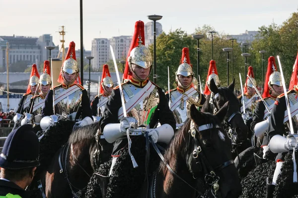 London November Blues Och Kungligheter Lord Mayor Show London Den — Stockfoto