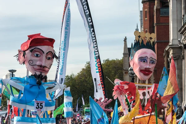 London November Large Mannequins Puppets Lord Mayor Show London November — Stock Photo, Image