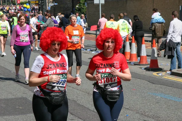 London April Runners London Marathon London April 2005 Unidentified People — Stock Photo, Image