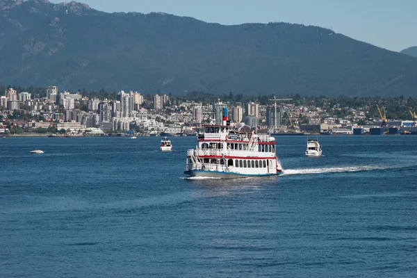 Vancouver British Columbia Canada August Constitution Paddle Steamer Cruising Outer — Stock Photo, Image