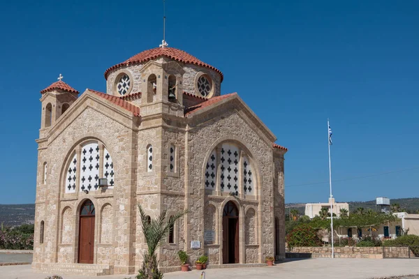 Cape Deprano Cyprus ギリシャ 7月23日 7月23日のケープ デプラーノ キプロスのアヒオス ゲオルギオス教会 — ストック写真