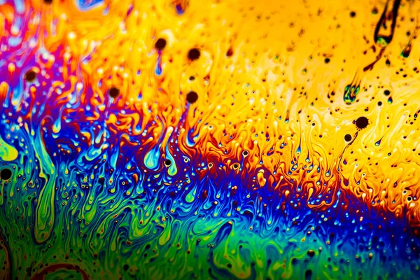 Extreme Close Colourful Surface Bubble — Stock Photo, Image