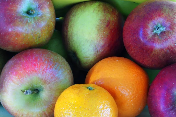 Goup Applea Oranges Ready Eat — Stock Photo, Image