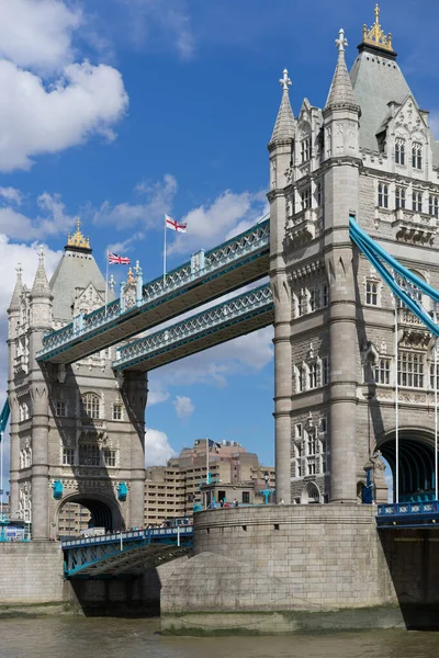 Londýn Velká Británie Srpna 2014 Pohled Tower Bridge Londýně Neidentifikované — Stock fotografie