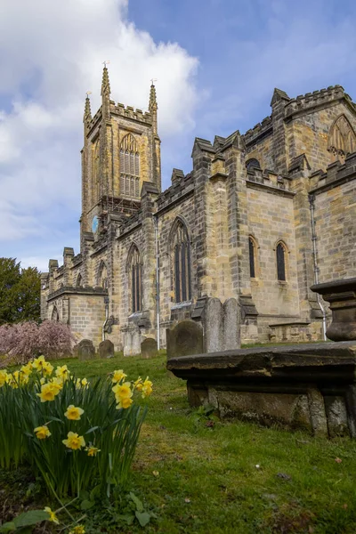 East Grinstead West Sussex Reino Unido Abril Vista Iglesia Swithuns —  Fotos de Stock