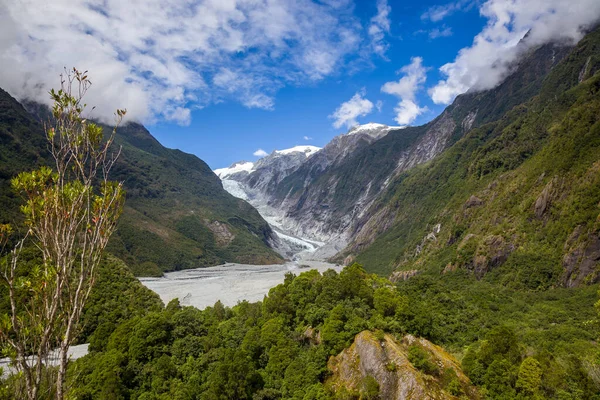 Veduta Panoramica Del Ghiacciaio Franz Joseph Nuova Zelanda — Foto Stock