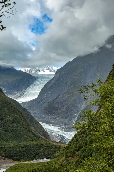 Vista Panorâmica Glaciar Franz Joseph Nova Zelândia — Fotografia de Stock