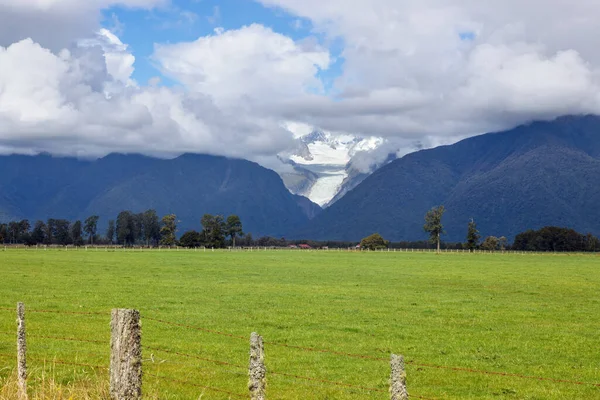 Scenisk Över Fox Glacier Nya Zeeland — Stockfoto