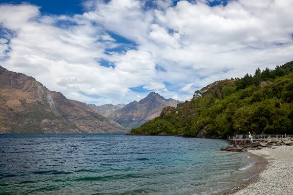Vista Del Lago Wakatipu Nueva Zelanda — Foto de Stock