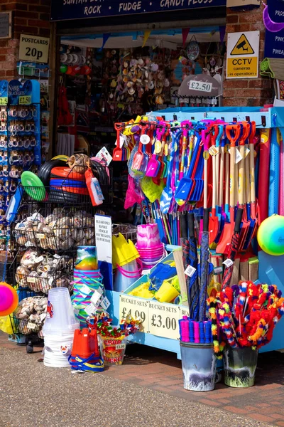 Eastbourne East Sussex May View Beach Gift Shop Eastbourne May — Stock Photo, Image