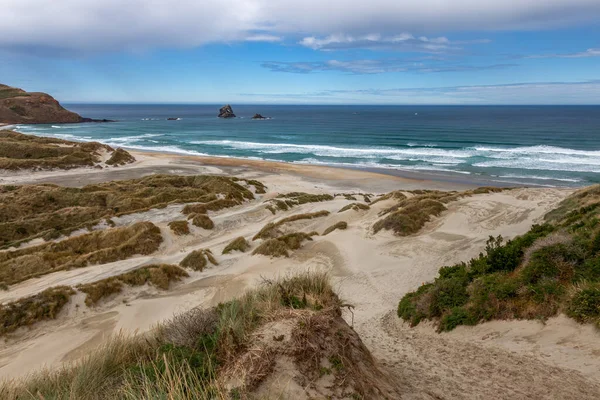 Baie Flying Sand Sur Péninsule Otagao Sud Nouvelle Zélande — Photo