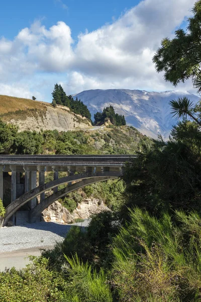 Rakaia River Kanterbury Planer New Zealand Ruari Utsikt Över Den — Stockfoto